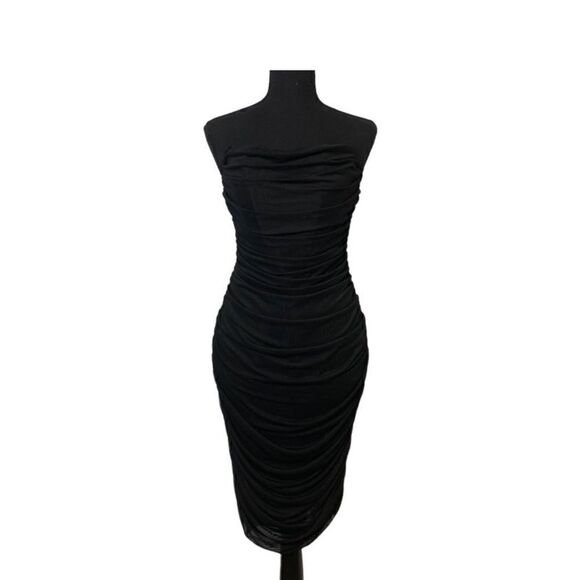 #320 ROSEDRESS Ruched Strapless Cocktail dress - Picture 3 of 6